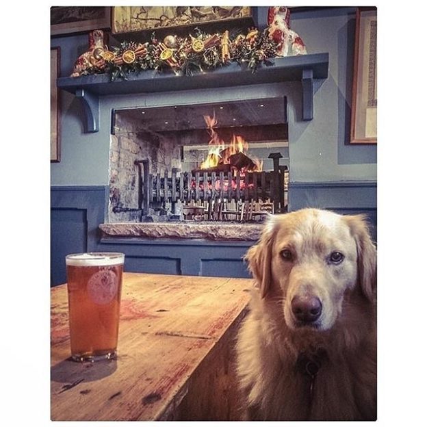 “Lovely quiet followed by a nice fire in the wonderful Loch Lomond Arms Hotel” – pic @missdaisydawg